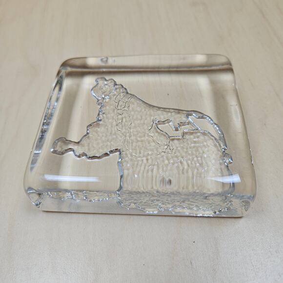 Vtg Hand Made Royal Leerdam Netherlands shape Holland Crystal Paperweight Dutch - Picture 1 of 7